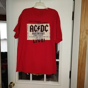 NWOT AC/DC Red Shirt Size Men's XL